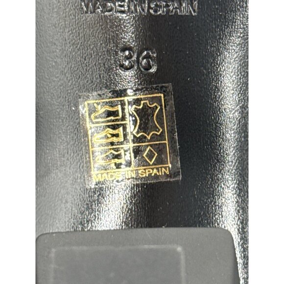 Free People Rocky Slouch Boots Leather Black Size 36 5.5 - Picture 8 of 10